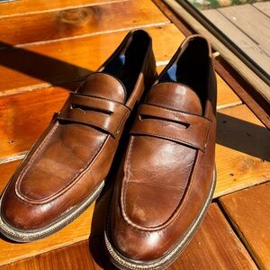 Classic Brown Leather Men's Loafers